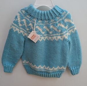 Hand Knit Fair Isle Sweater Children's Sweater